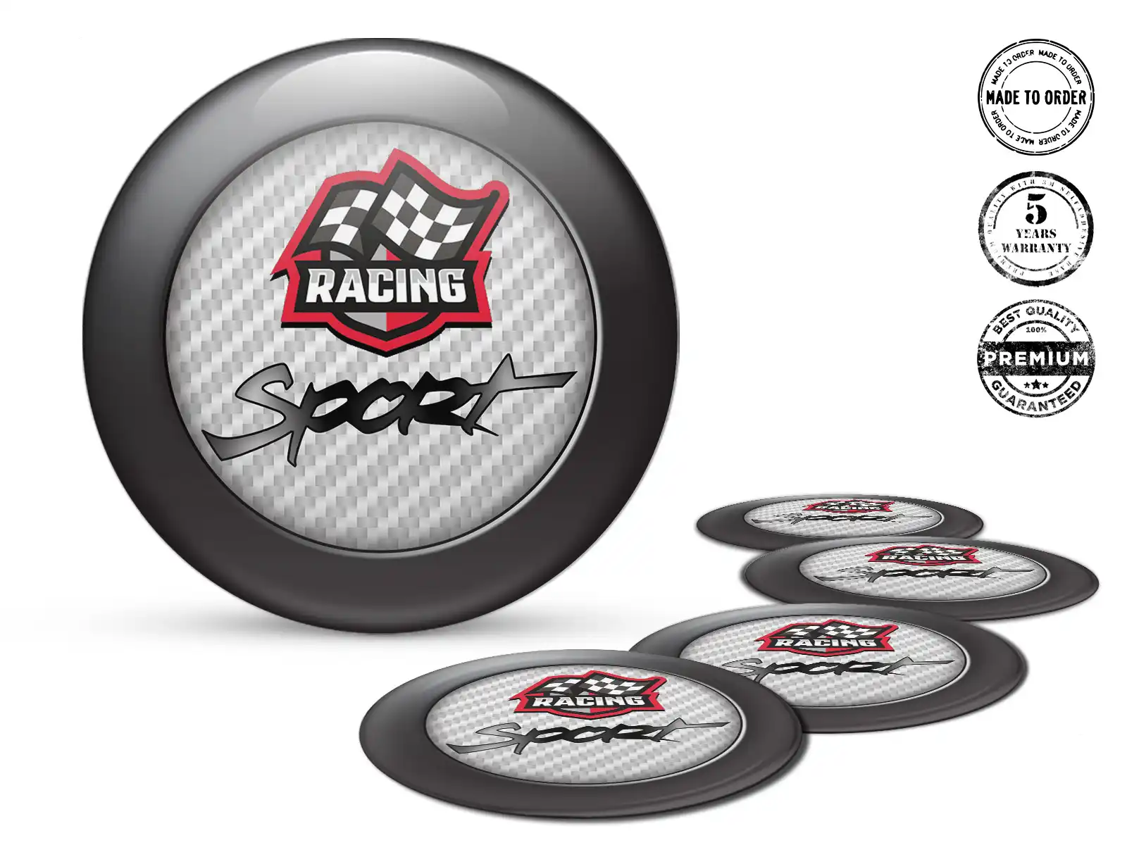 Pegatina Silicona Diseño Impulso Movimiento Racing
